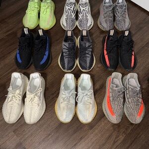 Yeezy Men's Shoes - Black, Gray, Cream, Green, Orange